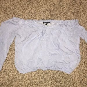 Off the shoulder crop top